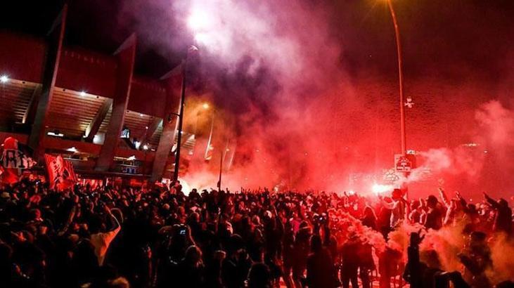 PSG taraftarı gece yarısı yangın alarmını çaldı