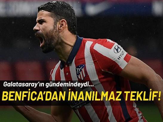 G.Saray'ın gündemine gelen Costa için Benfica harekete geçti! Teklif dudak uçuklatıyor