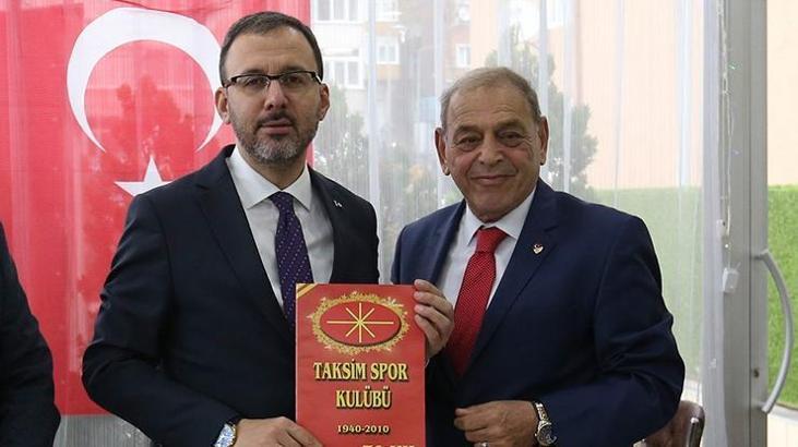Bakan Kasapoğlu'ndan Taksim Spor Kulübü'ne ziyaret