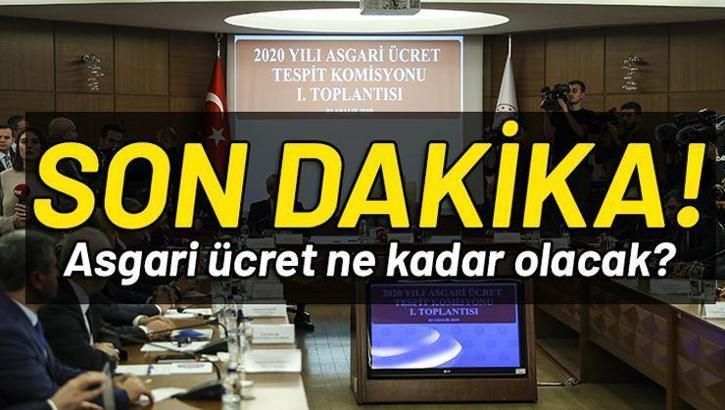 Son dakika | 2020 Asgari ücret belli oldu! Asgari ücret kaç TL oldu?