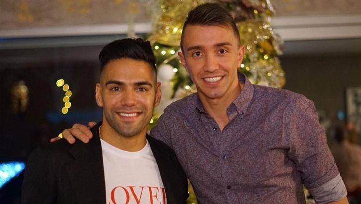 Fernando Muslera ve Radamel Falcao'nun noel pozu
