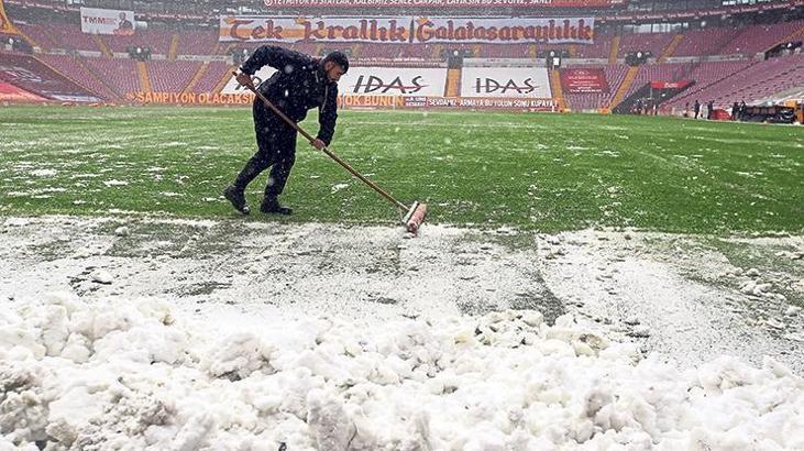 Aslantepe'de kar mesaisi