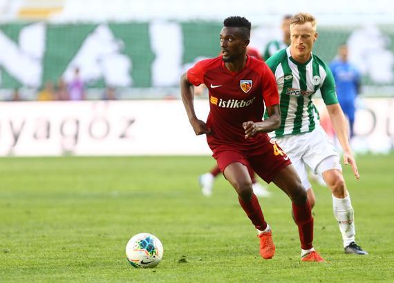 Kayserispor'da son yolcu Mensah