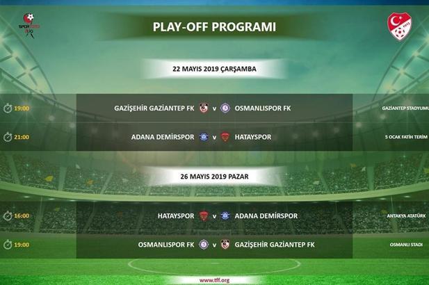 Spor Toto 1. Lig play-off programı belli oldu
