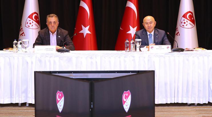 TFF ile Ahmet Nur Çebi başkanlığındaki Kulüpler Birliği ilk toplantısını yaptı