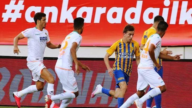 (ÖZET) Ankaragücü - Alanyaspor maç sonucu: 1-4