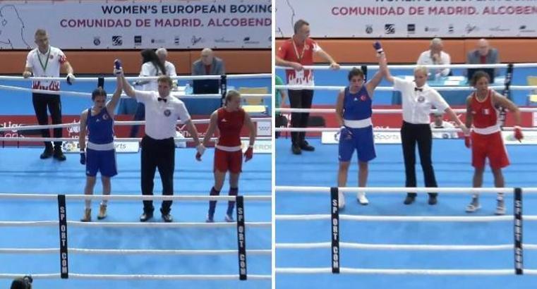 Milli boksörler Esra Yıldız ve Busenaz Sürmeneli çeyrek finalde