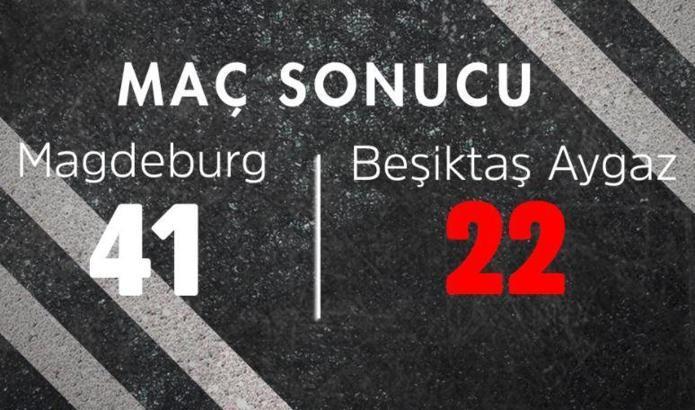 Magdeburg-Beşiktaş Aygaz maç sonucu: 41-22