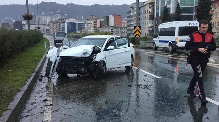 Leonard Kweuke'nin arabası hurdaya döndü!