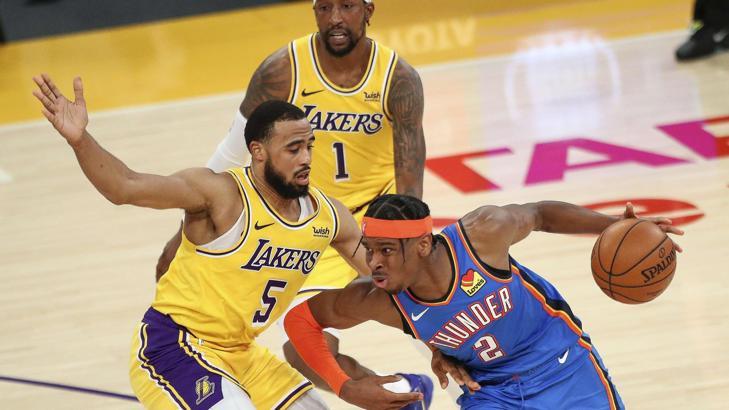 NBA'de Lakers, Thunder'ı uzatmada yendi
