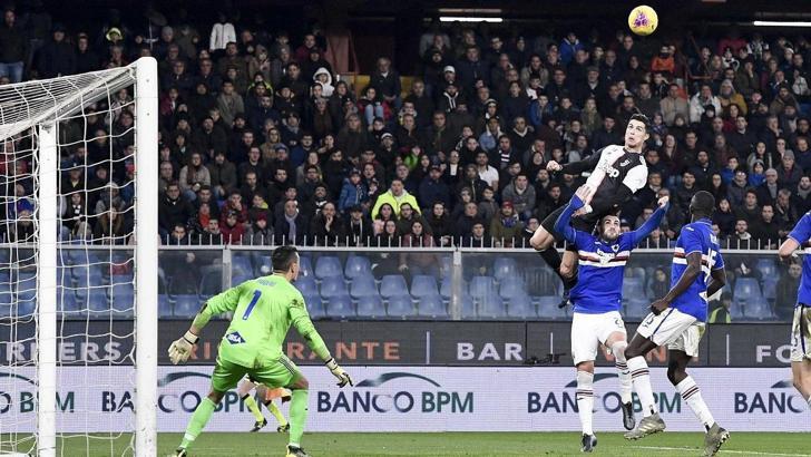 Cristiano Ronaldo'dan Sampdoria'ya akılalmaz gol!