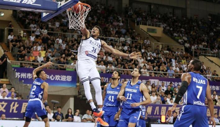 Yunanistan, Dominik Cumhuriyeti'ni Antetokounmpo ile geçti: 87-75