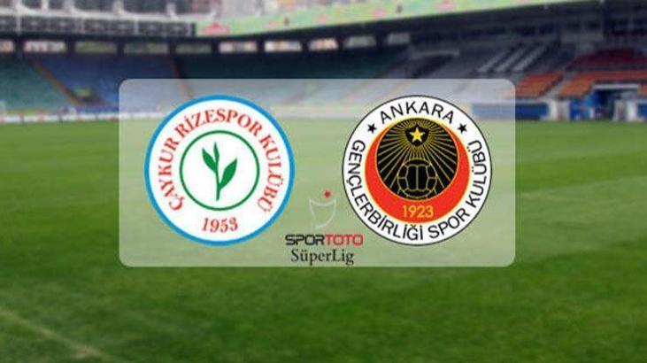 Çaykur Rizespor Gençlerbirliği maçı canlı / grafikli görüntülü anlatım