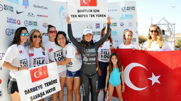 Şahika Ercümen 110 metre dalarak dünya rekoru kırdı