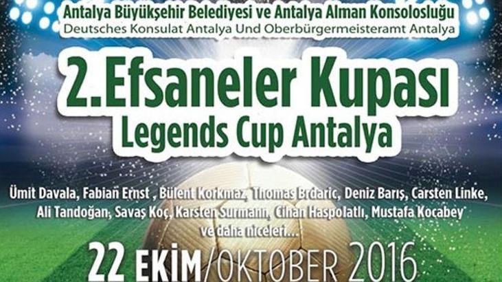 Efsane futbolcular Antalya'da buluşacak