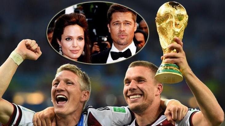 Brad Pitt-Angelina Jolie ayrılığına Podolski benzetmesi