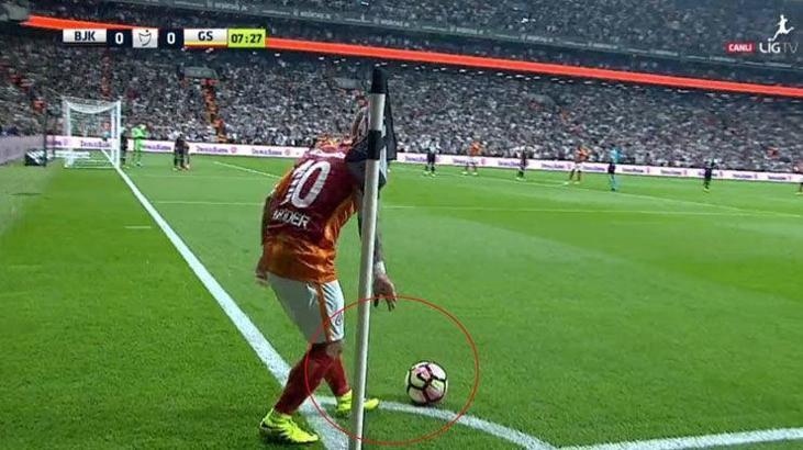 Beşiktaş-Galatasaray derbisinde tartışılan pozisyon
