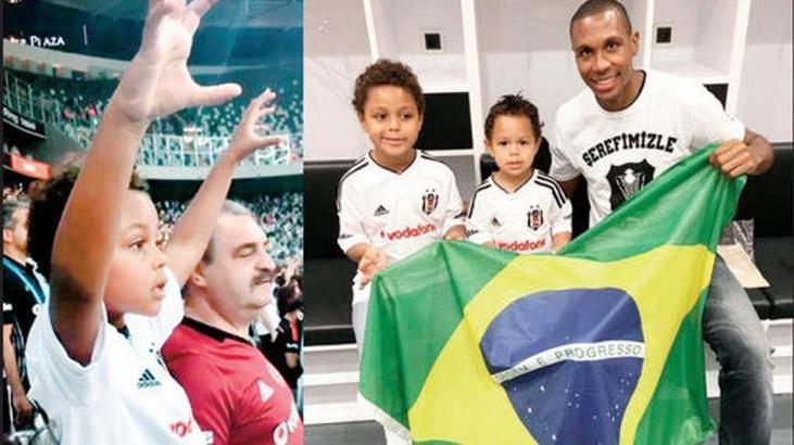 Beşiktaşlı Marcelo'nun oğlu tribünden düştü!