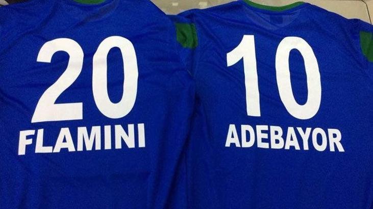 Flamini ve Adebayor'un formaları hazır