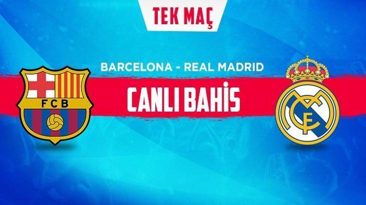 Barcelona – Real Madrid maçı iddaa oranları! El Clasico heyecanı misli.com'da