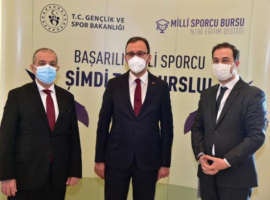 Milli Sporcu Bursu ile sporculara HKÜ'den yüzde yüz destek