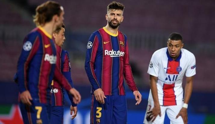 Barcelona-PSG maçında şok küfürleşme! Pique ile Griezmann arasında gerilim