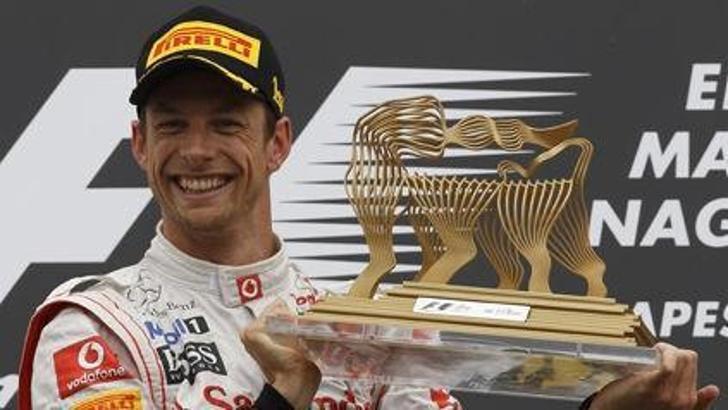 Macaristan'da zafer Jenson Button'ın