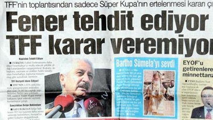 Trabzon'da yerel gazetelerden tepki