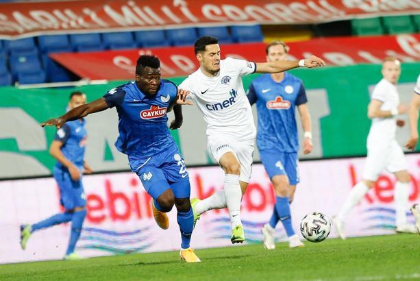 (ÖZET) Çaykur Rizespor - Kasımpaşa maç sonucu: 1-1