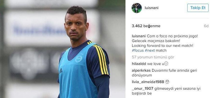 Luis Nani'den Fenerbahçeliler'e müjde gibi haber!