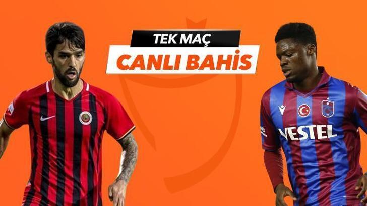 Gençlerbirliği - Trabzonspor maçı iddaa oranları! Heyecan misli.com'da
