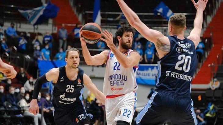 (ÖZET) Zenit - Anadolu Efes maç sonucu: 85-78