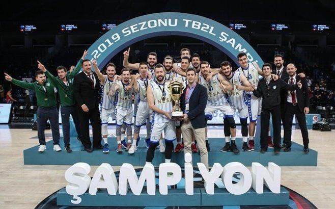 TB2L'de şampiyon Merkezefendi Belediyesi Denizli Basket