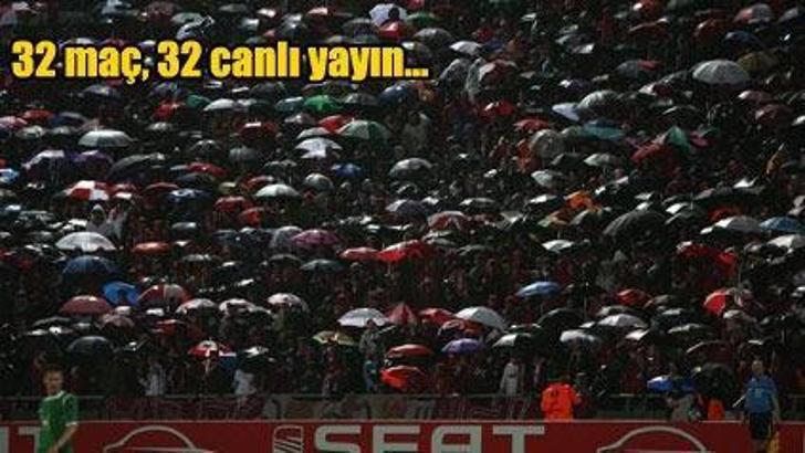 Hafta sonu maç yağmuru!