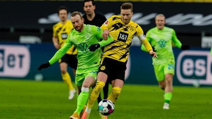 Dortmund sahasında Wolfsburg'u 2 golle geçti