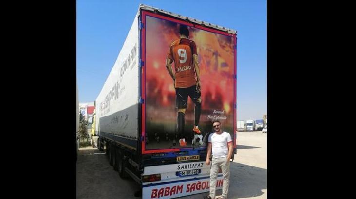 Tır şoförünün Falcao sevgisi
