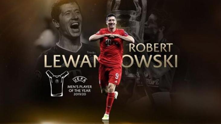 UEFA'nın en iyi oyuncu ödülünü Robert Lewandowski kazandı