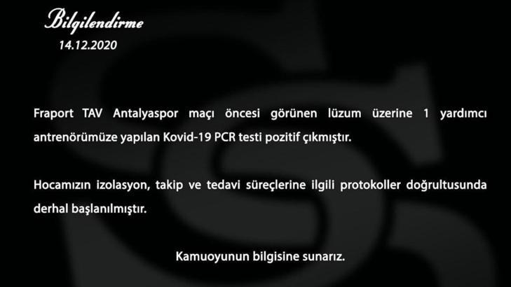 Sivasspor'da 1 koronavirüs vakası daha