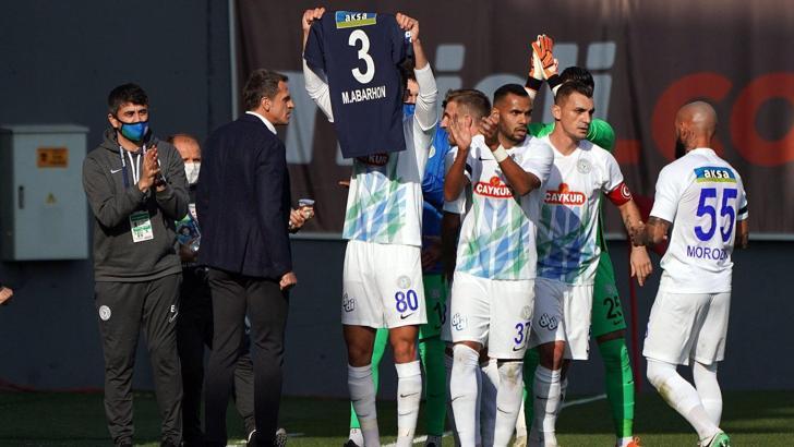 Rizesporlu futbolcular, Abarhoun'u unutmadı