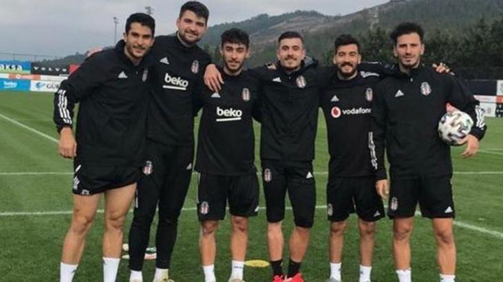Beşiktaşlı futbolcular izin gününde antrenman yaptı