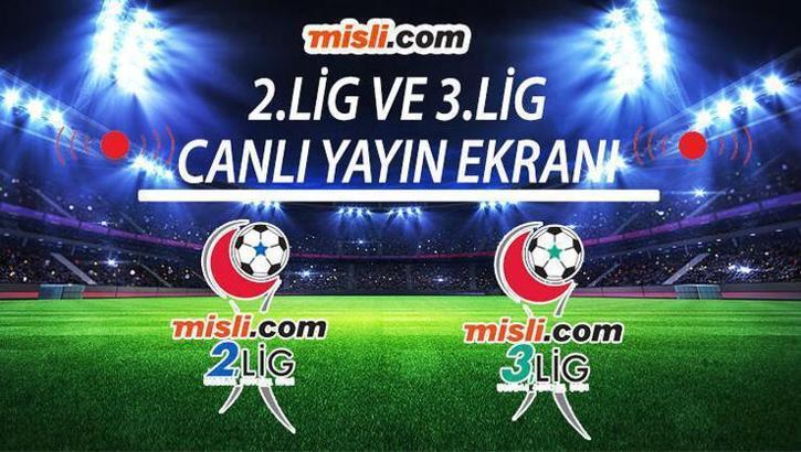 Misli.com 2. Lig ve Misli.com 3. Lig canlı yayınlanacak maçlar (9 Aralık)