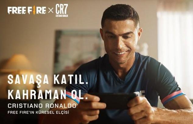 Cristiano Ronaldo şimdi Free Fire'da!