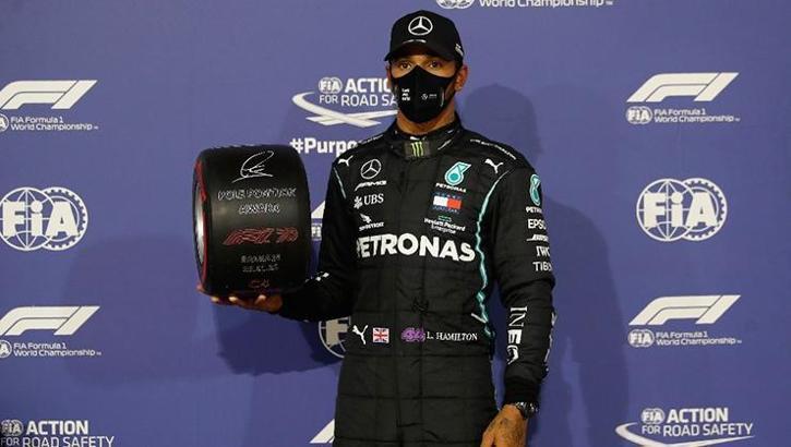 Formula 1 Bahreyn Grand Prix'sinde pole pozisyonu Hamilton'ın