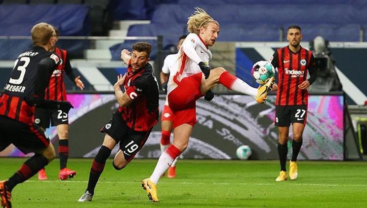 Başakşehir'in rakibi Leipzig, Eintracht Frankfurt deplasmanından 1 puan aldı
