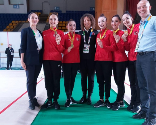 Ritmik Cimnastik Grup Milli Takımımız'dan tarihi altın madalya