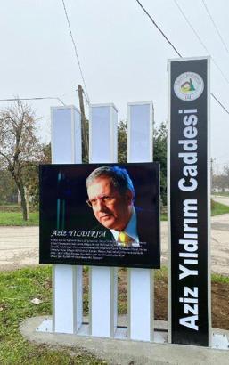Aziz Yıldırım'ın ismi Düzce'de caddeye verildi