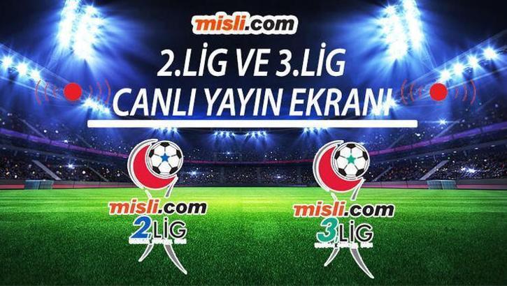 Misli.com 2. Lig ve 3. Lig canlı yayın maç listesi!