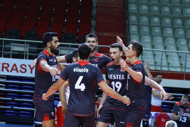 A Milli Erkek Voleybol Takımımızın Estonya ile ikili kampı sona erdi