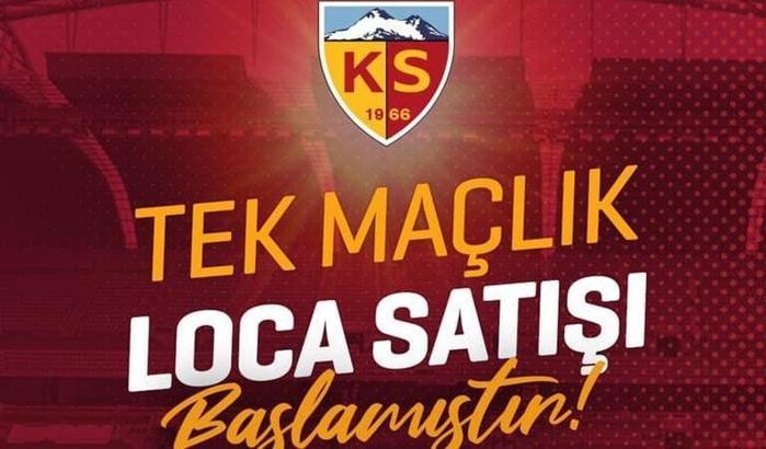 Kayserispor 10 loca satışa çıkardı