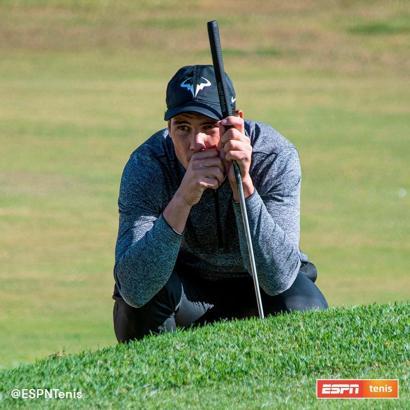 Rafael Nadal golfte de iddialı